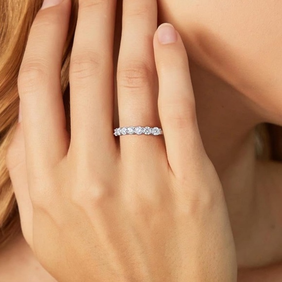 Moissanite Anniversary Ring - Picture 2 of 7